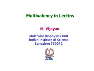 Multivalency in Lectins
