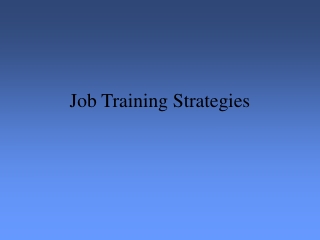 Job Training PowerPoint Presentation