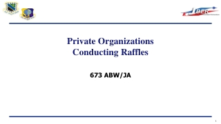Private Organizations Conducting Raffles