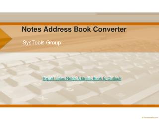 Export Lotus Notes Address Book to Outlook