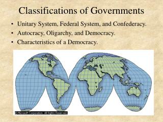 Classifications of Governments