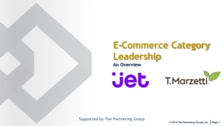 E-Commerce Category Leadership An Overview