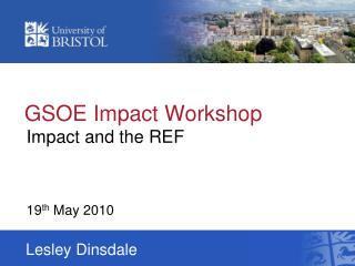GSOE Impact Workshop