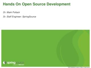 Hands On Open Source Development