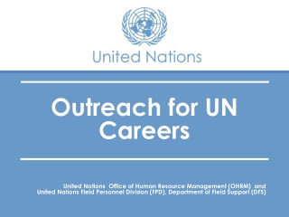 Outreach for UN Careers