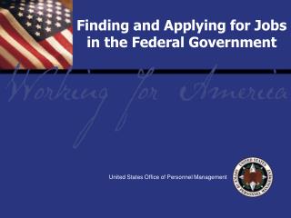 How to Apply for a Federal Job