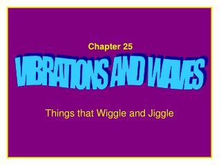Chapter 25 VIBRATIONS AND WAVES