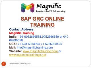 sap grc online training USA,UK and Canada