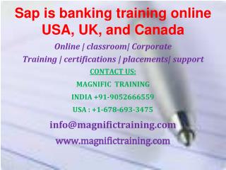 sap banking online training USA,California