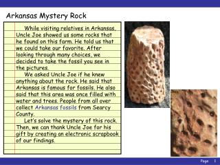 Arkansas Mystery Rock