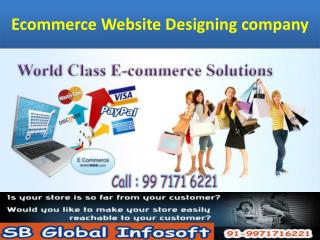 Ecommerce Website Designing company in Delhi
