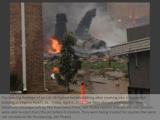 Navy jet crashes in Virginia