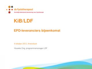 KiB/LDF EPD-leveranciers bijeenkomst