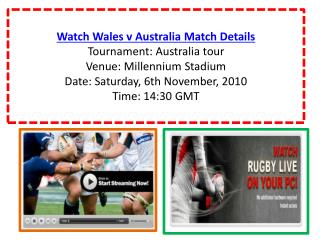 Watch Wales v Australia Rugby match of Australia tour live O