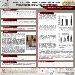 PPT - MUSCLE ACTIVITY DURING JUMPING IN CHILDREN WITH JUVENILE ...