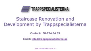Staircase Renovation and Development by Trappspecialisterna