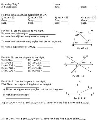 PPT - Geometry/Trig 2 Name __________________________ PowerPoint ...