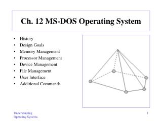 Ch. 12 MS-DOS Operating System