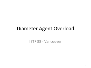 Diameter Agent Overload