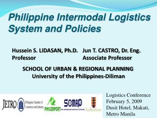 Philippine Intermodal Logistics System and Policies