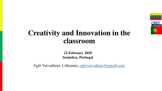 Creativity and Innovation in the classroom