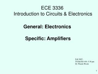 ECE 3336 Introduction to Circuits & Electronics