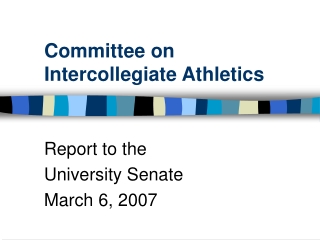 Committee on Intercollegiate Athletics