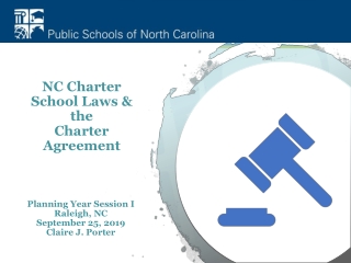 Planning Year Session I Raleigh, NC September 25, 2019 Claire J. Porter