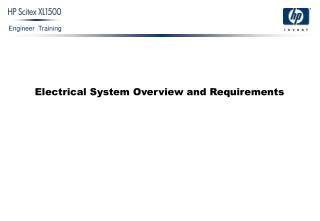 Electrical System Overview and Requirements