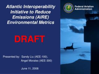 Atlantic Interoperability Initiative to Reduce Emissions (AIRE) Environmental Metrics