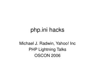 phpi hacks