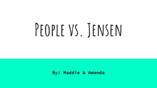 People vs. Jensen