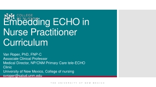 Embedding ECHO in Nurse Practitioner Curriculum