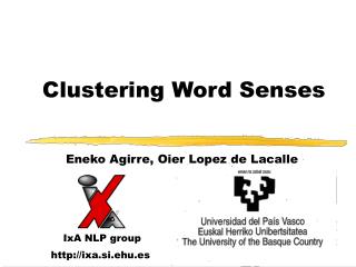 Clustering Word Senses