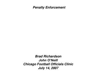 Penalty Enforcement