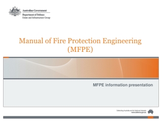 Manual of Fire Protection Engineering (MFPE)