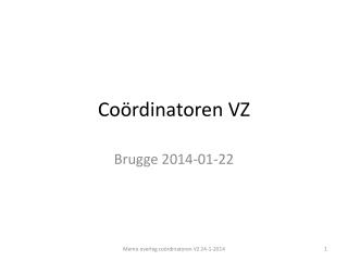Coördinatoren VZ