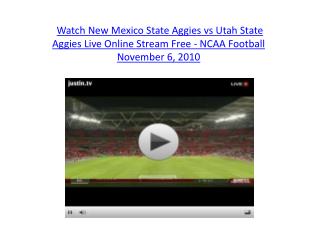 Watch New Mexico State Aggies vs Utah State Aggies Live Onli