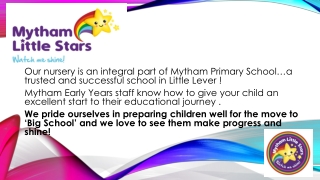 Why choose ‘ MythaM Little Stars’ for your child ?
