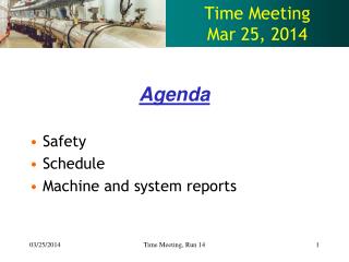 Time Meeting Mar 25, 2014