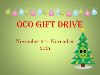 OCO Gift Drive