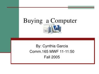 Buying a Computer