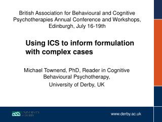 Using ICS to inform formulation with complex cases