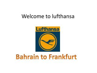 Welcome to lufthansa