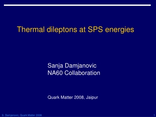 Thermal dileptons at SPS energies