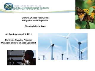 Climate Change Focal Area: Mitigation and Adaptation Chemicals Focal Area