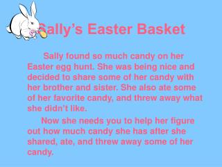 Sally’s Easter Basket
