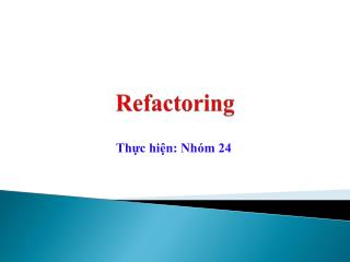 Refactoring