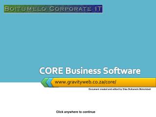 CORE Business Software