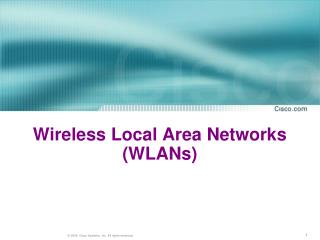 PPT - Wireless Local Area Networks (WLANs) PowerPoint Presentation ...